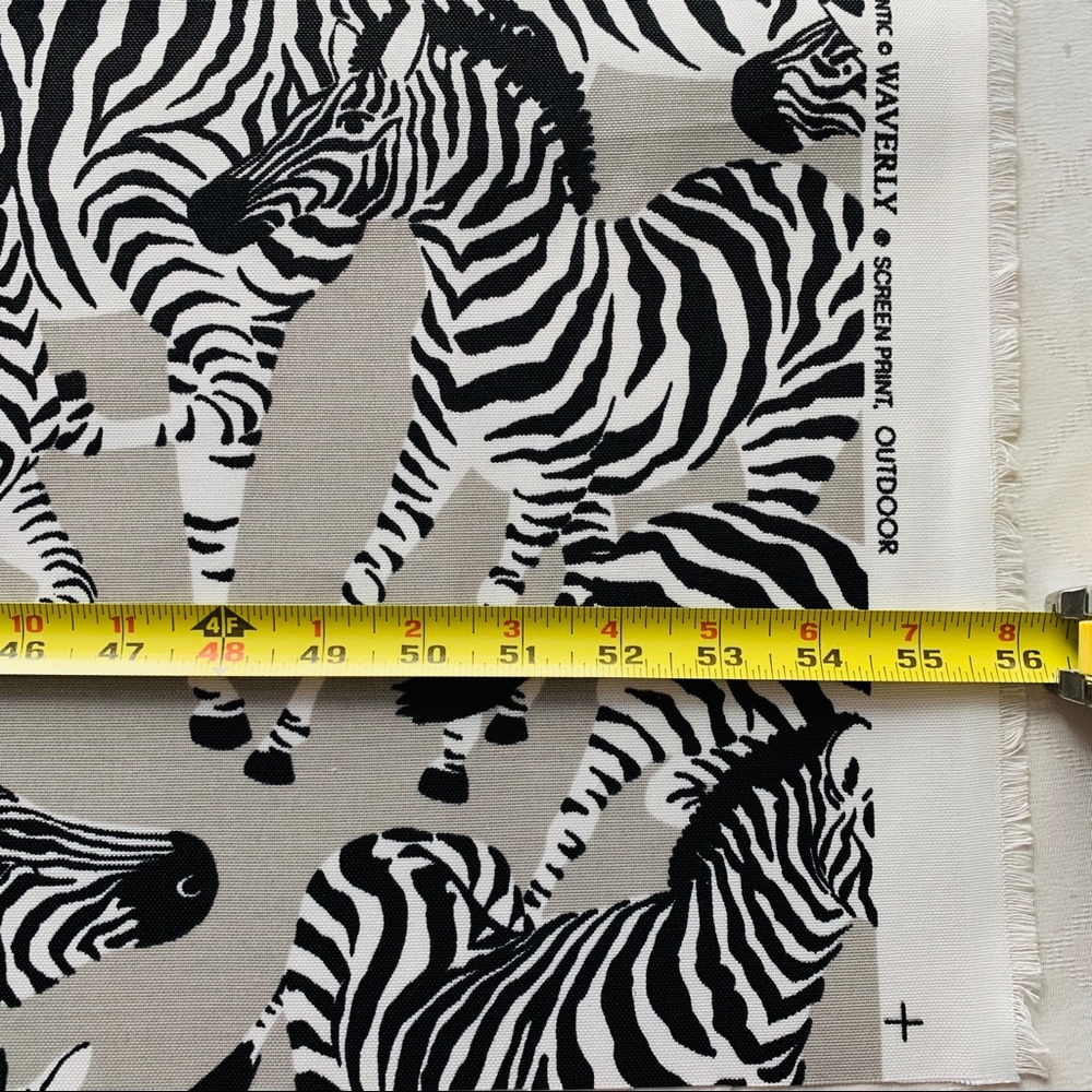 Zebra Pattern Waverly SUNSHADE Outdoor Fabric